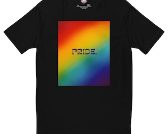Rainbow Pride Graphic Tee: Unisex LGBTQ+ Cotton Blend Shirt