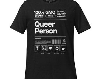 Queer PRIDE Graphic Tee: Rainbow LGBTQ+ Unisex Shirt