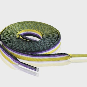 Cordones para zapatos con bandera no binaria (1 par)