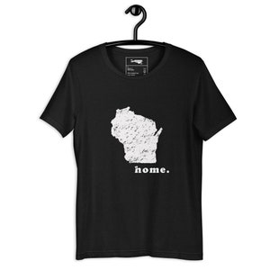 Wisconsin Home Unisex T-Shirt | Wisconsin State Shirt (Mehrere Farben)