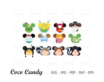 Mouse Ear Character SVG Bundle | Princess Svg | Mouse Head Svg | Mouse Ear Svg | Funny Quote Svg | Tshirt Design Svg | Cut File For Cricut