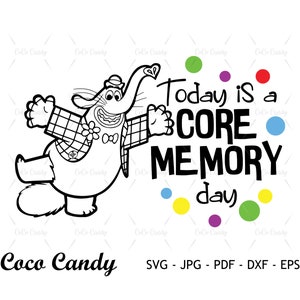 Dzisiaj jest Core MemorySvg | Inside Out Svg | Quote SVG | Tshirt Design Svg | Pliki do cięcia dla Cricut | Plik do cięcia sylwetki
