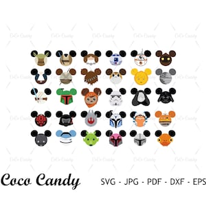 StarwarsMouse Ear SVG Bundle | Mouse Head Svg | Mouse Svg | Funny Quote Svg | Tshirt Design Svg | Cut File For Cricut