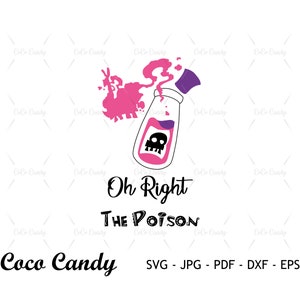 Oh Right The Poison Svg | The Empreror&#39;s New Groove Svg | Quote Svg | Alpaca Svg | Llama Kuzco | Cut Files For Cricut | Cut File