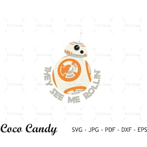 BB8 Cita Svg / StarsWars BB8 Svg / Estrella Cita Svg / Cita divertida Svg / Diseño de camiseta Svg / Archivo de corte para Cricut SVG / Archivo de corte de silueta