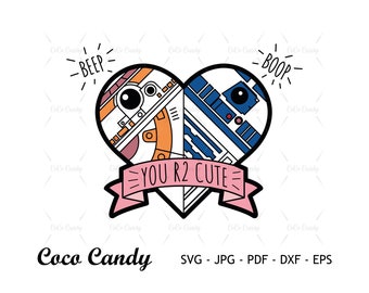 Star Wars Valentine Heart SVG | Starwars Svg | Valentine Svg | Funny Quote Svg | Tshirt Design Svg | Cut Files For Cricut