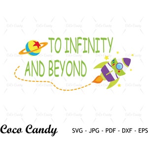 Hasta el infinito y más allá Svg / Toy Story Svg / Nave espacial Svg / Alien Woody Bopeep Svg / Toy Story / Cortar archivos para Cricut / Silhouette Cut File