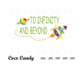 To Infinity And Beyond Svg | Toy Story Svg | Spaceship Svg | Alien Woody Bopeep Svg | Toy Story | Cut Files For Cricut | Silhouette Cut File