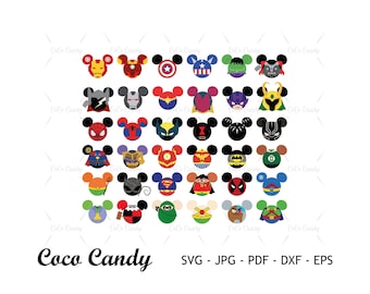 Hero Mouse Ear SVG Bundle | Superhero Svg | Mouse Head Svg | Mouse Ear Svg | Funny Quote Svg | Tshirt Design Svg | Cut File For Cricut