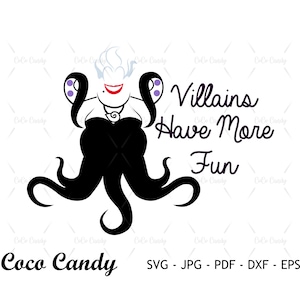 Vilão divirta-se SVG | Úrsula SVG | Vilão Svg | Citação SVG | Design de camiseta Svg | Cortar arquivos para Cricut | Arquivo de corte de silhueta
