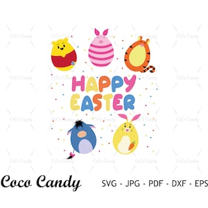 Buona Pasqua Svg / Uovo di Pasqua Svg / Pasqua SVG / Orso di Pasqua SVG / Maiale di Pasqua Svg / Uovo Svg / Citazione divertente Svg / File di taglio per Cricut SVG