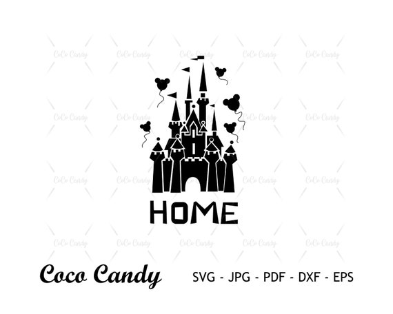 Home Svg Magic Kingdom Svg Vintage Retro Castle Svg - Etsy
