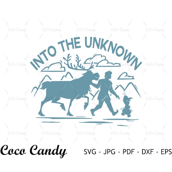 Into The Unknown Svg | Fire SVG | Winter Svg | Frozen Svg | Quote SVG | Tshirt Design Svg | Cut Files For Cricut | Sihouette Cut File Svg