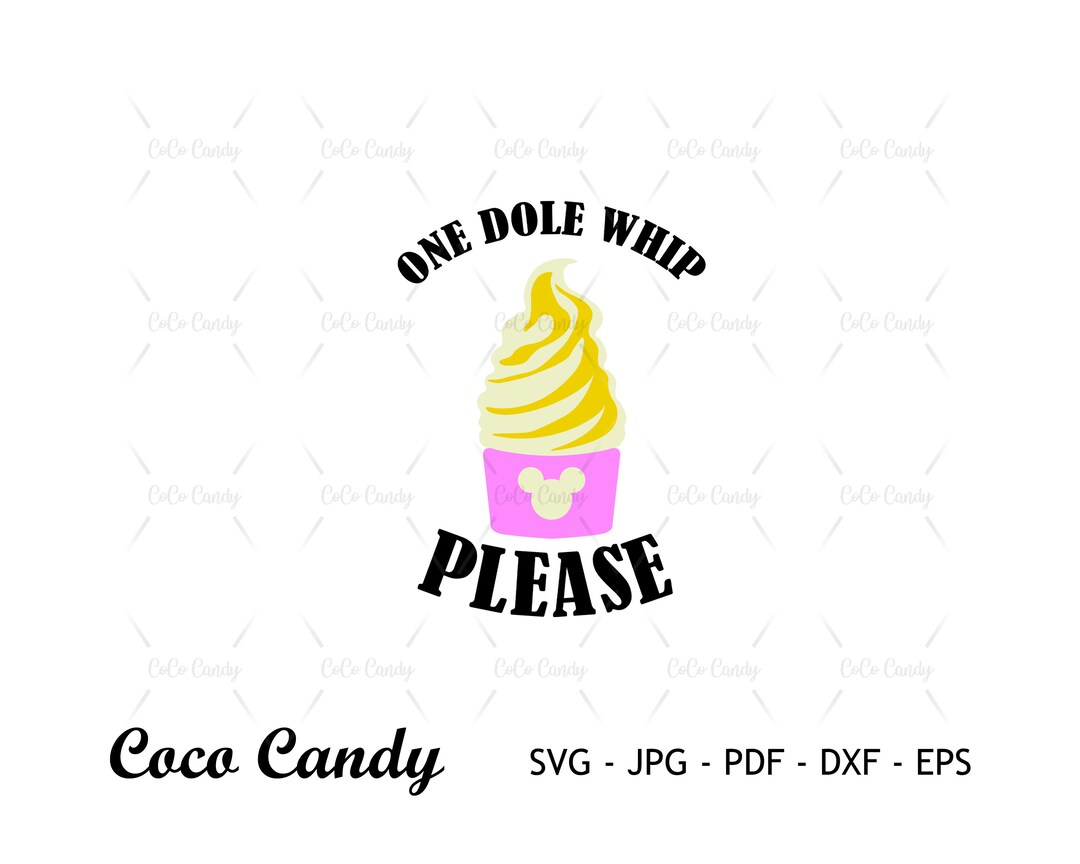 Mouse Dole Whip Svg Mouse Snack Svg summer Dole Whip Svg Summer Ice