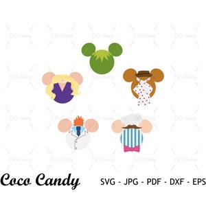 Muppets Ohr Bundle SVG | Tier SVG | Maus Ohr SVG | Frozzie SVG | Tshirt Design SVG | Cut Datei für Cricut SVG | Silhouette geschnitten Datei
