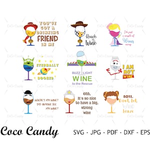 Pakiet Toy Story SVG | Toy Story SVG | Szklany kubek SVG | Clipart Toy Story | Zabawny cytat SVG | Projekt koszulki SVG | Plik do cięcia dla Cricut