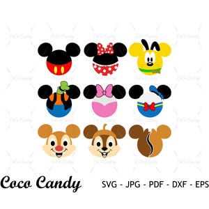 Mouse and Friends Ear SVG | Villain Svg | Mouse Head Svg | Mouse Ear Svg | Funny Quote Svg | Tshirt Design Svg | Cut File For Cricut