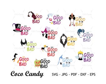 Villain Portrait SVG Bundle | Evil Queen Svg | Ursula | Maleficent Svg | Funny Quote Svg | Tshirt Design Svg | Cut files For Cricut