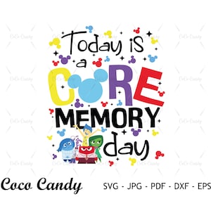 Dzisiaj jest CorememorySvg | Inside Out Svg | Quote SVG | Tshirt Design Svg | Pliki do cięcia dla Cricut | Plik do cięcia sylwetki