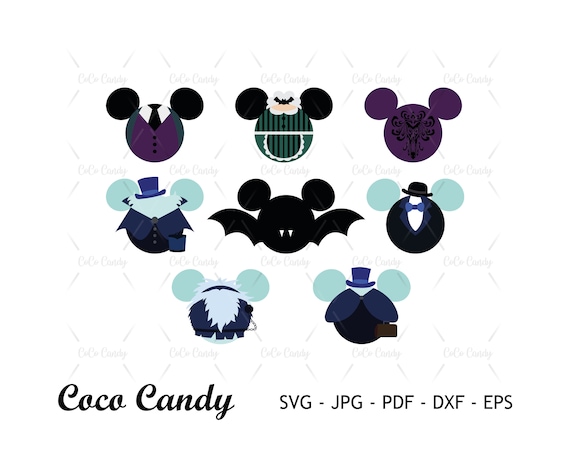 Haunted Mansion Mouse Ear SVG Bundle | Halloween  Svg | Mouse Head Svg | Mouse Ear Svg | Funny Quote Svg | Tshirt Design Svg | Cut File