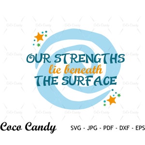 Onze sterke punten Svg | Oceaan meisje SVG | Oceaan SVG | Tamatoa-Svg | Prinses SVG | Grappig citaat Svg | T-shirt ontwerp Svg | Bestanden knippen voor Cricut