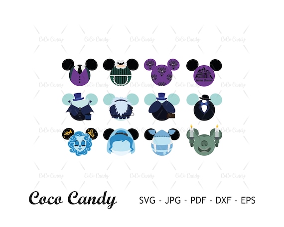 Haunted Mansion Mouse Ear SVG Bundle | Halloween  Svg | Mouse Head Svg | Mouse Ear Svg | Funny Quote Svg | Tshirt Design Svg | Cut File