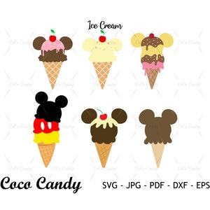 Maus Eis SVG | Torte SVG | Sommer Snack SVG | Geburtstag SVG | Maus Snack SVG | Datei für Cricut | Silhouette geschnitten Datei SVG