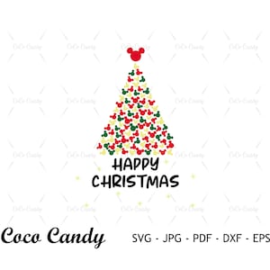 Christmas Tree Svg | Mouse Head Svg | christmas Quote Svg | Quote Svg |Chrismtas Svg | Cut Files For Cricut | Silhouette Cut File