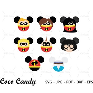 Incredible Ear Bundle Svg | Baby Jack SVG | Mouse Ear SVG | Tshirt Design Svg | Frozone Svg | Cut File For Cricut SVG | Silhouette Cut File