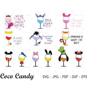 Dierlijke glasbundel SVG | Dierlijke SVG | Glazen beker SVG | Dierlijke clipart | Grappig citaat SVG | Tshirt Design Svg | Bestand knippen voor Cricut