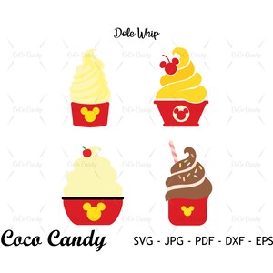 Mouse Dole Whip SVG | Cake SVG | Summer Snack SVG | Disney Snack SVG | Birthday SVG | Plik do cięcia dla Cricut SVG | Plik do cięcia sylwetki SVG