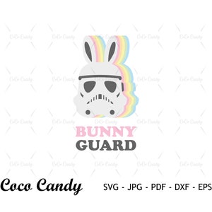 Bunny Guard Trooper Svg / Buona Pasqua SVG / Pasqua SVG / Uovo di Pasqua Svg / Uovo Svg / Citazione divertente Svg / File di taglio per Cricut SVG