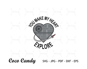 Star Wars Valentine Heart SVG | StarWars Svg | Valentine Svg | Funny Quote Svg | Tshirt Design Svg | Cut Files For Cricut