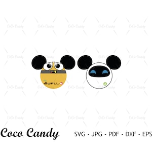 Wall-E Eve Mouse Ear SVG: Cricut Cut File (Digital Download)