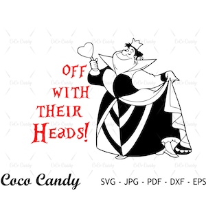Queen of Hearts SVG: Villain Cut File for Cricut