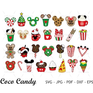 Christmas Snack Bundle Svg | Christmas Snack Svg | Mouse Christmas Cookie Svg | Mouse Snack SVG | Cut Files For Cricut | Silhouette