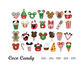 Christmas Mouse Snack SVG Bundle: Cricut & Silhouette Cut Files