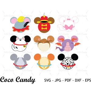 Animal Ear Bundle Svg | Dumbo SVG | Mouse Ear SVG | Timothy Svg | Marie Cat Svg | Bolt Svg | Dog Svg | Cut File For Cricut SVG | Silhouett