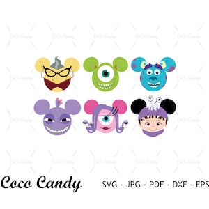 Monster SVG | Univeristy SVG | Maus Ohr SVG | Scare Team SVG | Mu SVG | Cut Datei für Cricut SVG | Silhouette geschnitten Datei