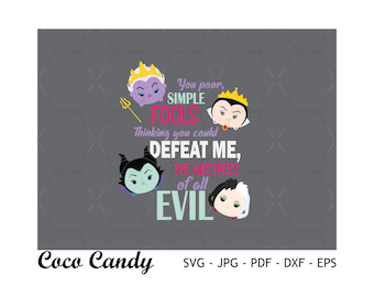Ursula Villain SVG / Villain Svg / Lindo Villano Svg / Cita Divertida Svg / Diseño de Camiseta Svg / Archivos de Corte para Cricut