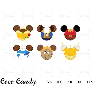 Paquete de orejas de belleza svg / oreja de ratón SVG / princesa svg / diseño de camiseta svg / cita divertida svg / archivo de corte para cricut SVG / silueta