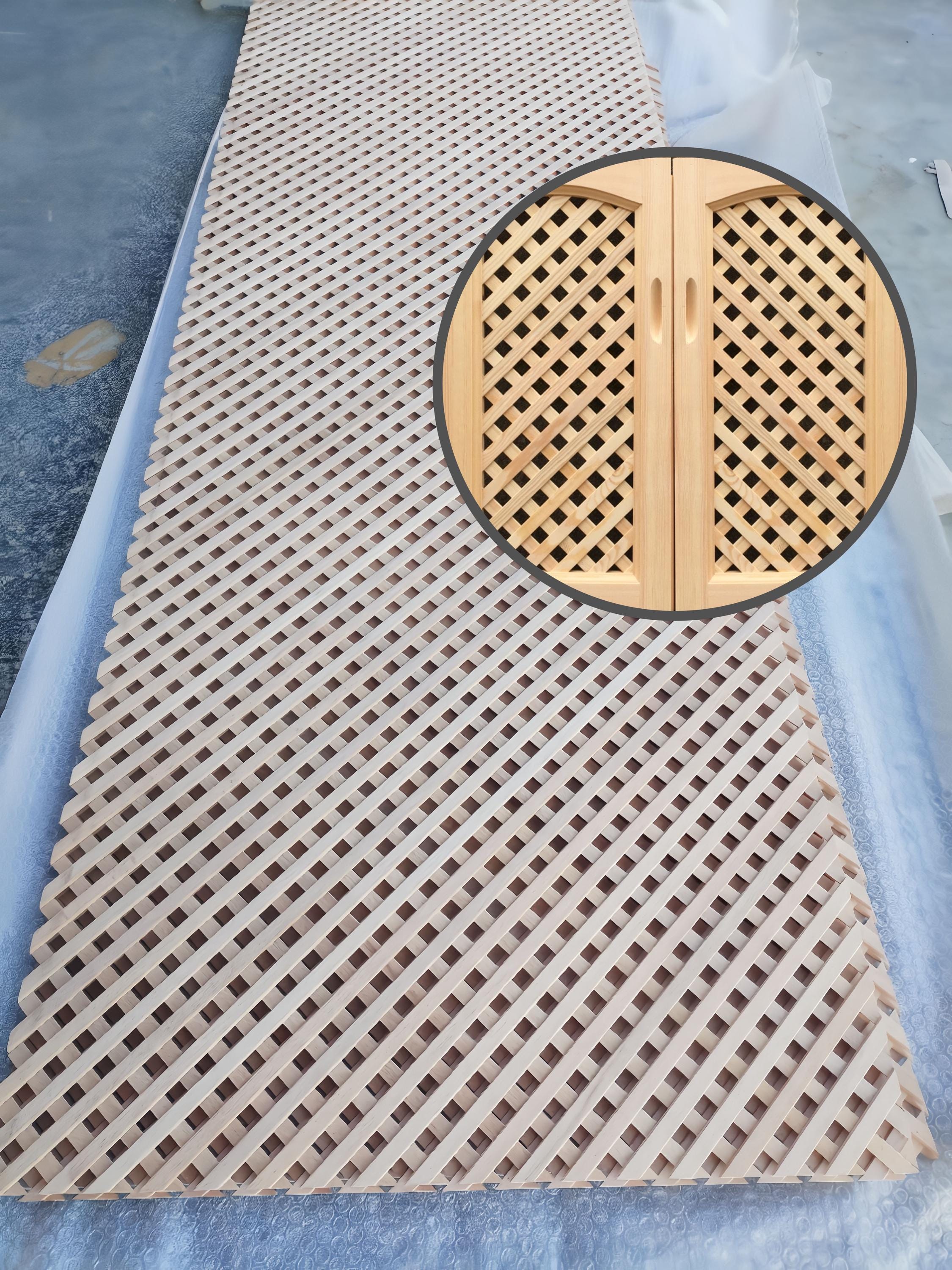 Wood Lattice Panels - Cabinet Door Inserts, Radiator Covers