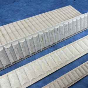 Fluted Wood Trim for Refined Interiors  like Furniture, Cabinet, Mirror, Table, DIY Frames