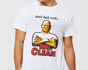 Clean T-shirt Promotional 2001 Large White Cotton Promo Mr 