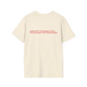 God speelt niet over mij T-shirt | T-shirt met opvallende typografie en christelijk geloof afbeelding 4