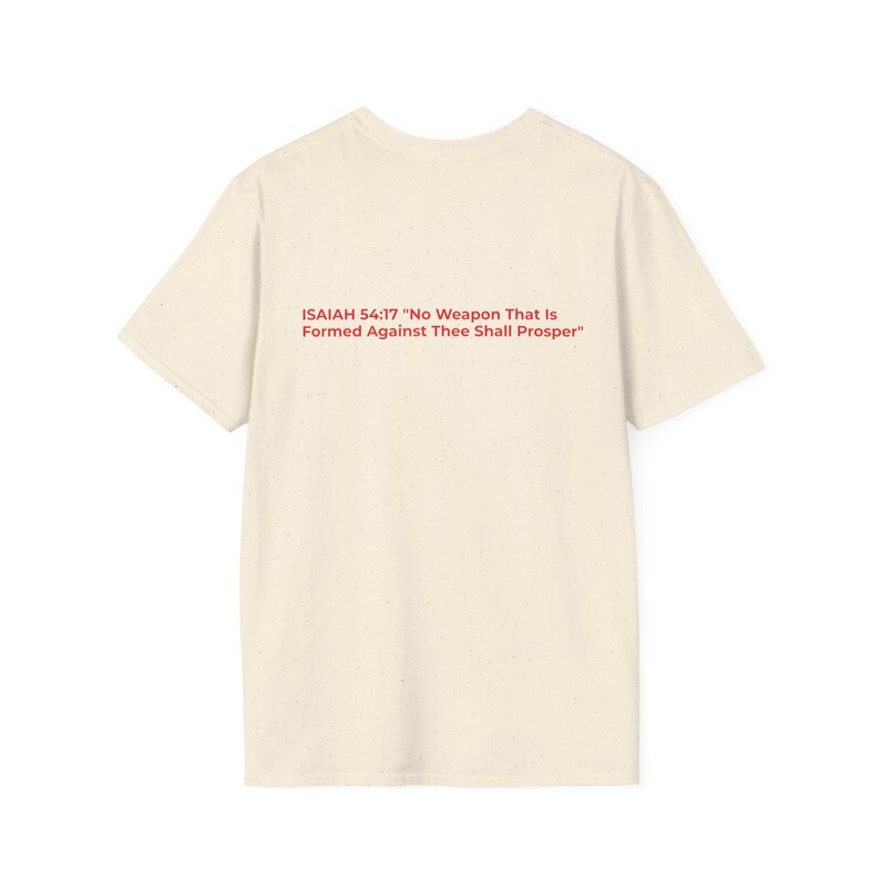 God speelt niet over mij T-shirt | T-shirt met opvallende typografie en christelijk geloof afbeelding 4