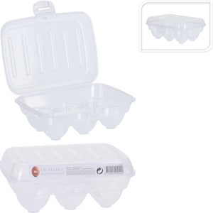 2er Set Eier Aufbewahrungs Boxen: Eierbox für 6, 10 oder 12 Eier BPA Frei