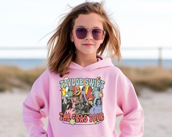 Swiftee Hoodie, The Eras Tour, TS Youth Sweatshirt, Swiftie Youth Merchandise, Youth Eras Tour Hoodie