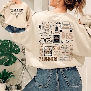 Wallen Western Sweatshirt, Retro Wallen Western Sweatshirt, Vintage Wallen Shirt, Cowboy Girl Sweat