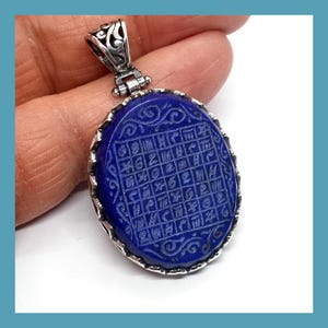 Handgravure Lapis Jaljalutiyah talismanhanger
